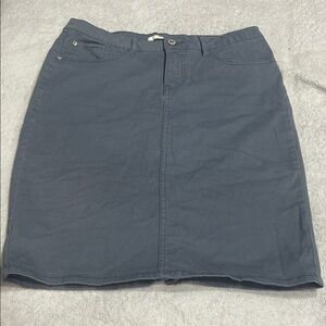 Dark Blue Mini Denim Skirt